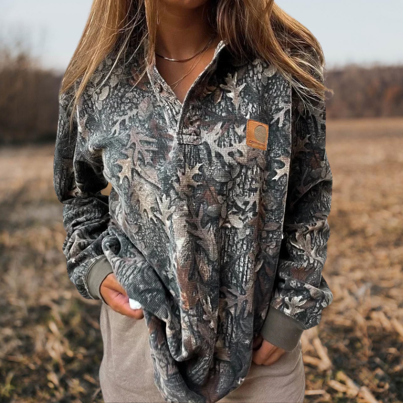 Flower Print Sweatshirt