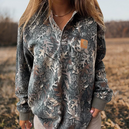 Flower Print Sweatshirt